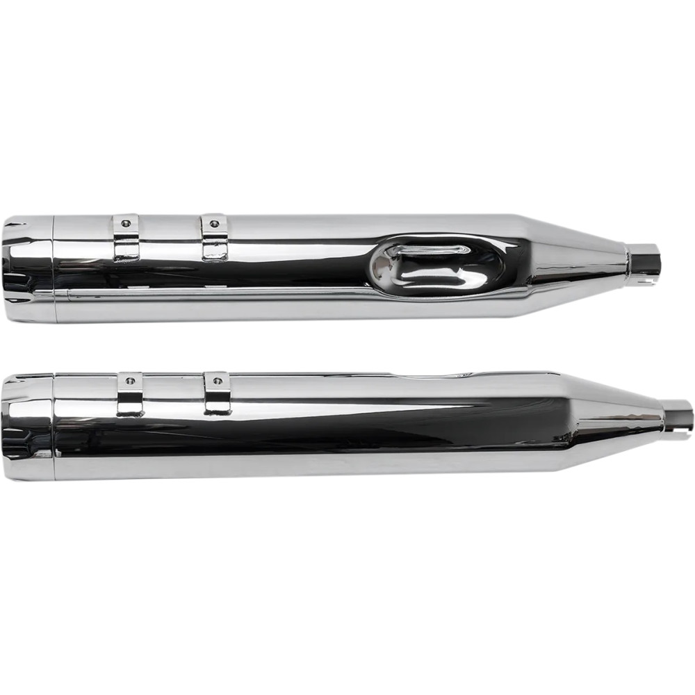 4-1/2" MK45 Performance Mufflers — Slip-On, Pair, Chrome end caps