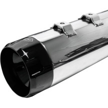 4-1/2" MK45 Performance Mufflers — 4-1/2" outer diameter, slip-on, black end caps
