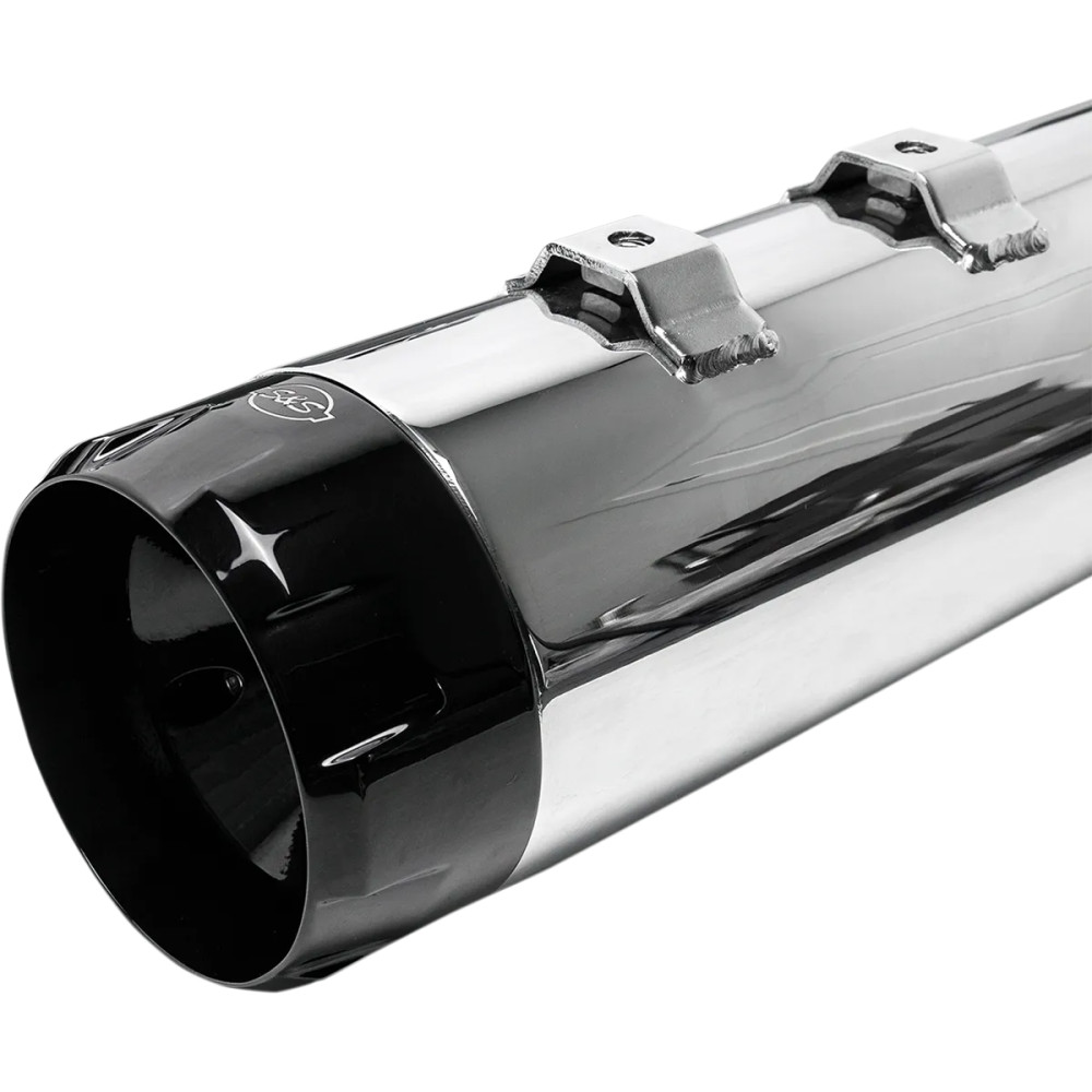 4-1/2" MK45 Performance Mufflers — 4-1/2" outer diameter, slip-on, black end caps