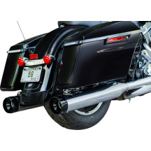 4-1/2" MK45 Performance Mufflers — 4-1/2" outer diameter, slip-on, black end caps