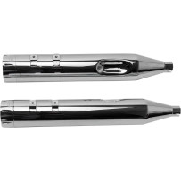 4-1/2" MK45 Performance Mufflers — 4-1/2" OD, Slip-On, pair, chrome end caps