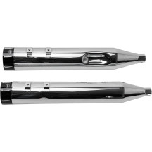 4-1/2" MK45 Performance Mufflers — 4-1/2" outer diameter, Slip-On, Chrome