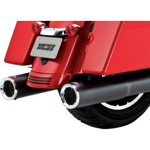 Silenciadores Hi-Output Slip-On — 4-1/2" diámetro exterior, negro