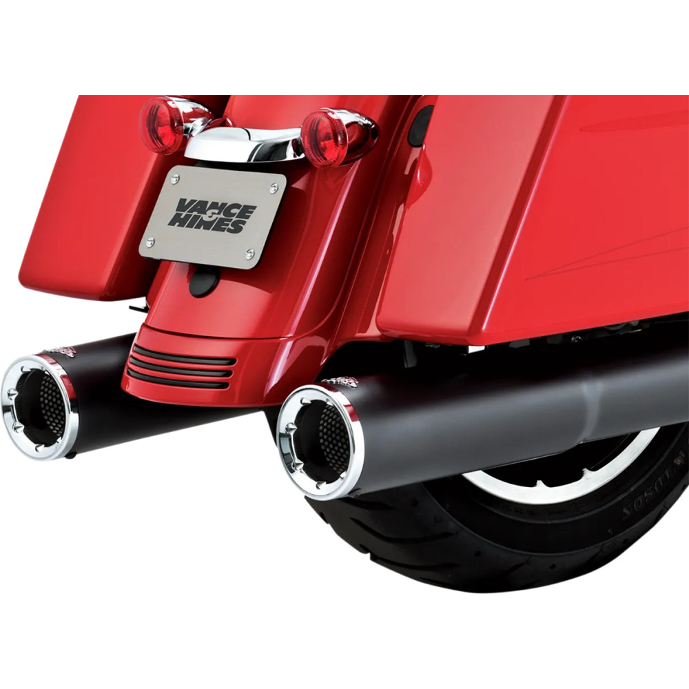 Silenciadores Hi-Output Slip-On — 4-1/2" diámetro exterior, negro