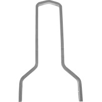 Square Sissy Bar — 15-1/2 in height, 11 in width, Chrome