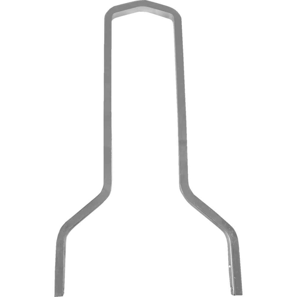 Square Sissy Bar — 15-1/2 in height, 11 in width, Chrome