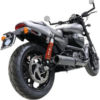 Grand National Slip-On Muffler — 4" outer diameter, Black ceramic