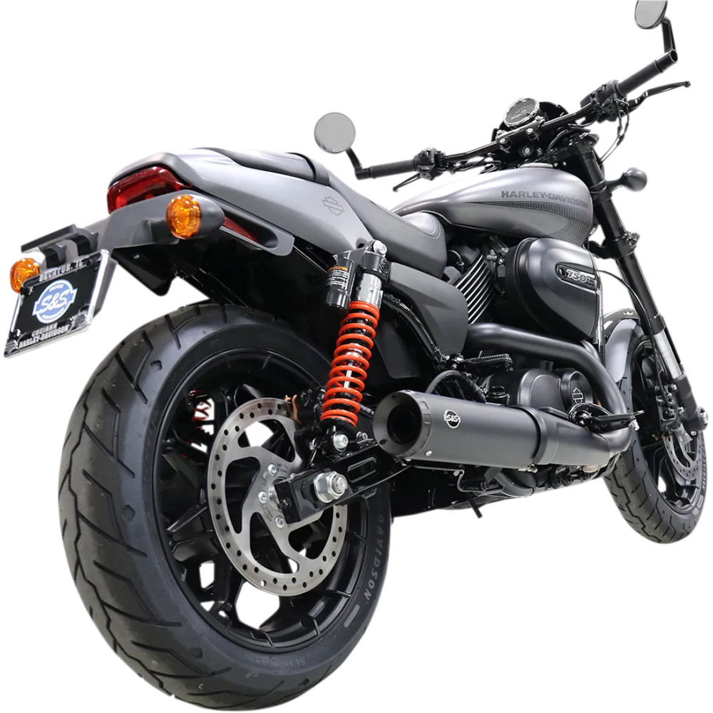 Grand National Slip-On Muffler — 4" outer diameter, Black ceramic