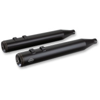 Grand National Slip-On Mufflers — 4" outer diameter, ceramic black