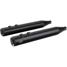 Grand National Slip-On Mufflers — 10 cm (4") outer diameter, ceramic black