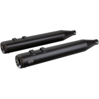Grand National Slip-On Mufflers — 10 cm (4") outer diameter, ceramic black