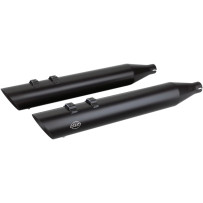 Slash Cut Slip-On Mufflers — 10 cm (4"), ceramic black