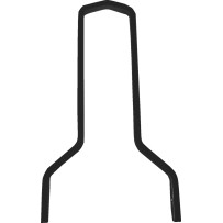 Square Sissy Bar — 15.5" height, 11" width, Black