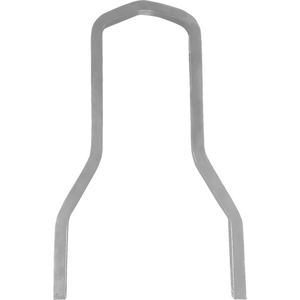 Square Sissy Bar — 10" H, 8-1/4" W, Chrome