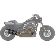 Silenciadores Slip-On El Diablo — diámetro exterior 4", negro