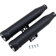 Neighbor Hater Silenciadores Slip-On — 3" (76,2 mm), para Milwaukee‑Eight, Negro, Par