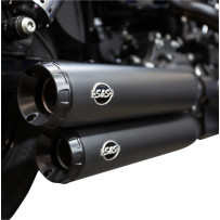 Grand National Slip-On Mufflers — Ceramic Black