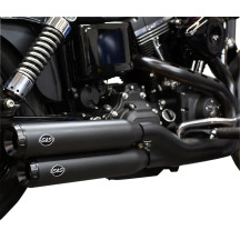 Grand National Slip-On Mufflers — Ceramic Black