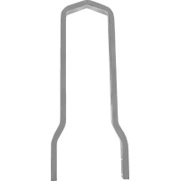 Square Sissy Bar — 12.81" height, 6-11/16" width, Chrome