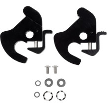 Detachable Latch Kit — black satin, fits detachable sideplates, pair