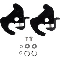 Detachable Latch Kit — black satin, fits detachable sideplates, pair