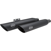 Slash Cut Race Slip-On Mufflers — Guardian Black