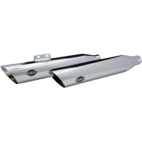 Slash Cut Race Slip-On Mufflers — Chrome