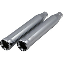 Neighbor Hater Slip-On Mufflers — 76.2 mm (3") outer diameter, Chrome