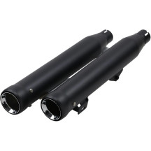 Neighbor Hater Slip-On Mufflers — 3" OD, Slip-On, Rolled tip, Black