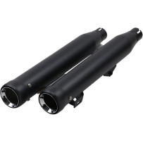 Neighbor Hater Slip-On Mufflers — 3" OD, Slip-On, Rolled tip, Black