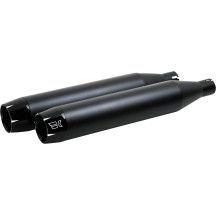 3-1/2" Slip-On Mufflers — Black