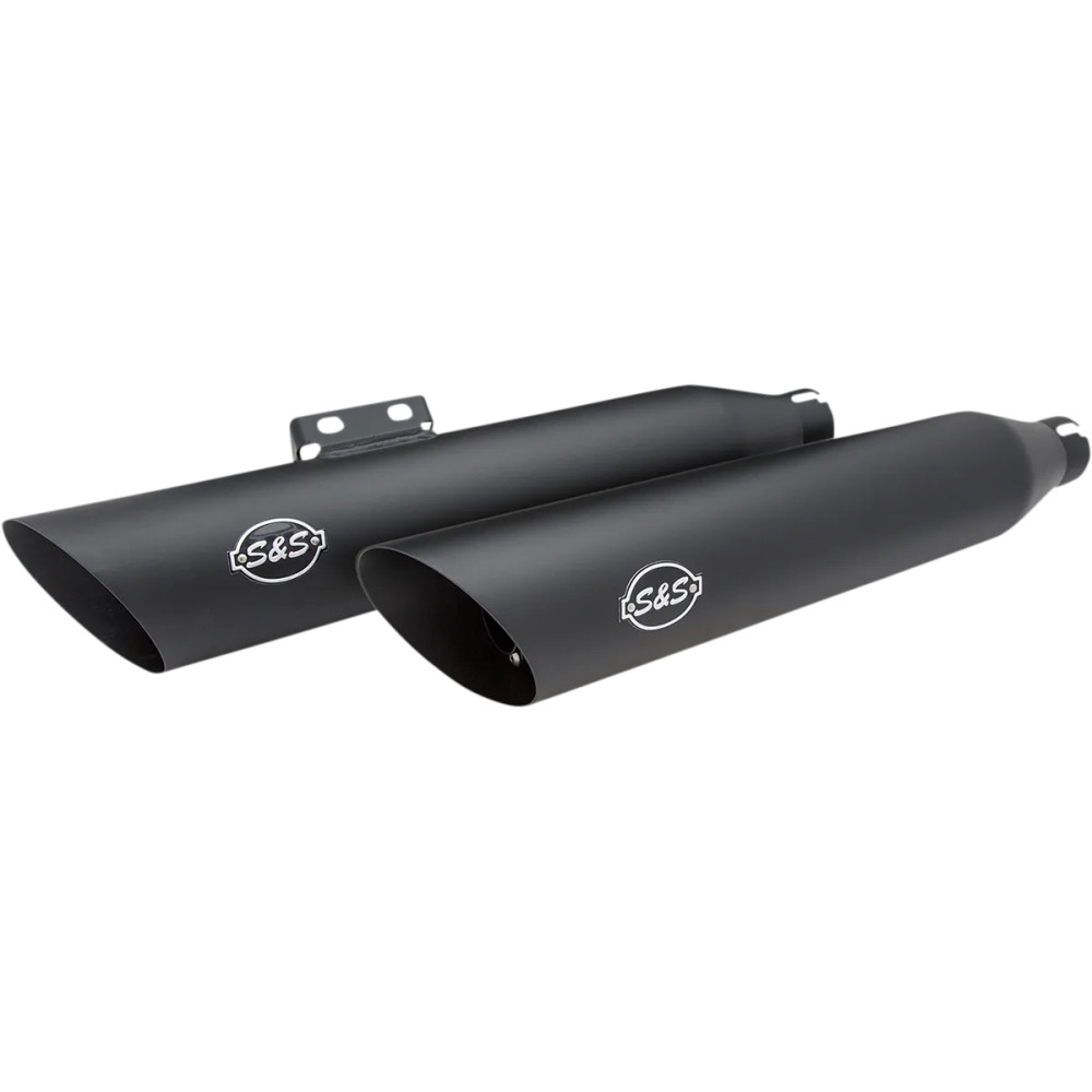 Slash-Cut Slip-On Mufflers — Guardian Black, Ceramic Black