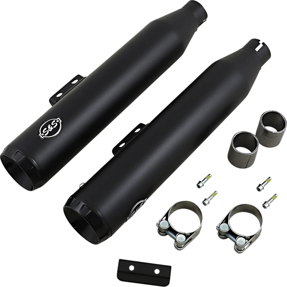 Grand National 50 State Slip-On Mufflers — Ceramic Black, Pair