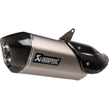 Slip-On Line Muffler — Titanium, Black, fits Pan America 1250 Special