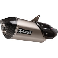 Slip-On Line Muffler — Titanium, Black, fits Pan America 1250 Special