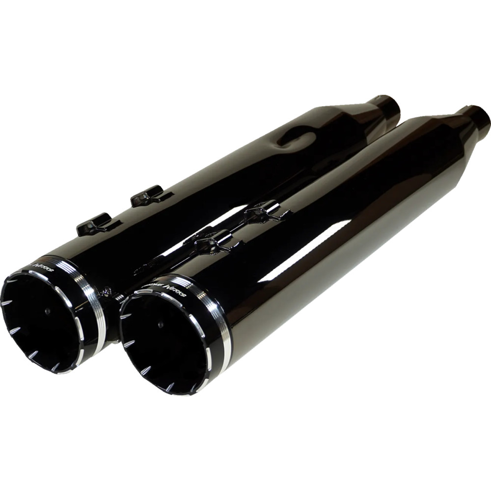 4-1/2" HP-Plus® Slip-On Mufflers — 4-1/2" 16-gauge, Black Eclipse