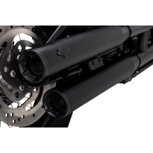 Eliminator 300 Slip-On Mufflers — 76.2 mm (3") OD, Black