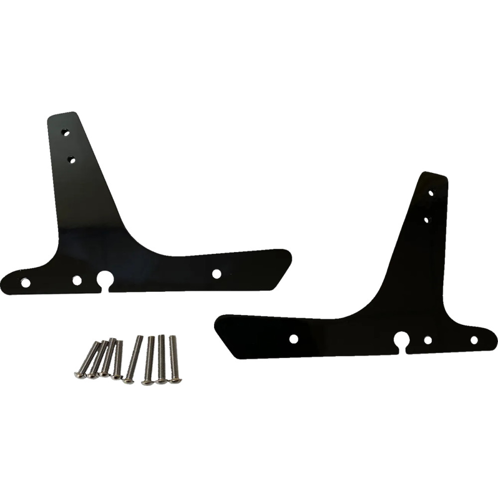 Sissy Bar Side Plates — Black, Gloss