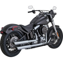 3" Twin Slash Slip-On Mufflers — 3" outer diameter, right mount, chrome