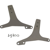 Sissy Bar Side Plates — Chrome, Steel, Pair