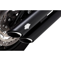 3" Twin Slash Slip-On Mufflers — 3", Black