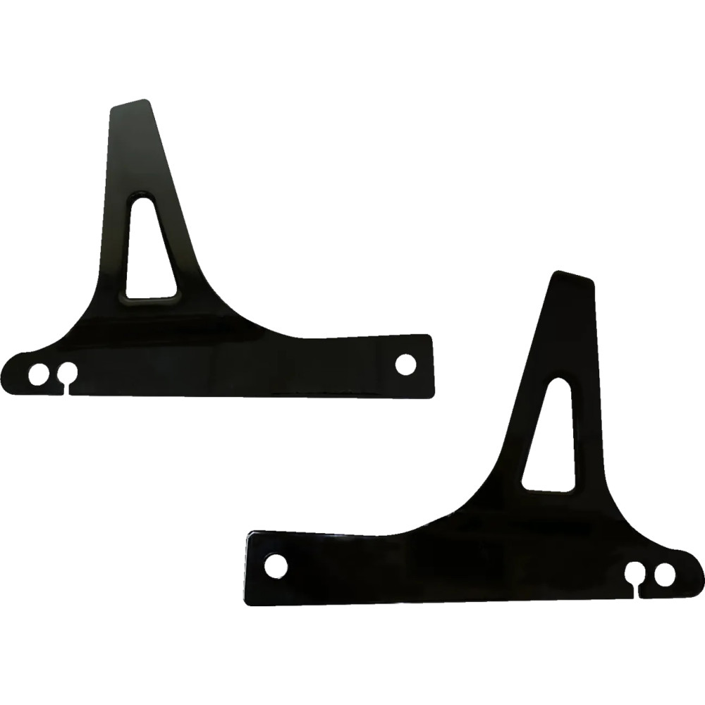 Sissy Bar Side Plates — Black, Gloss