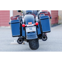 4-1/2" GNX Slip-On Mufflers — 4-1/2" outer diameter, Guardian black