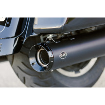 4-1/2" GNX Slip-On Mufflers — 4-1/2" outer diameter, Guardian black
