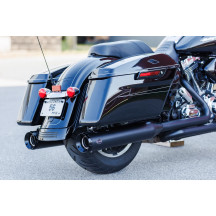4-1/2" GNX Slip-On Mufflers — 4-1/2" outer diameter, Guardian black