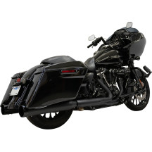 4-1/2" Slip-On Mufflers — 4-1/2" outer diameter, black, pair