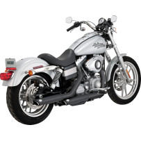 3" Twin Slash Slip-On Mufflers — 3" outer diameter, black, pair