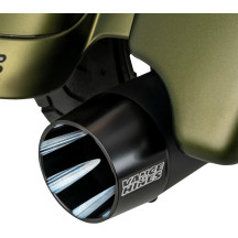 Blackbird 450 Slip-On Mufflers — 4.5 in (11.5 cm), matte ceramic black, pair