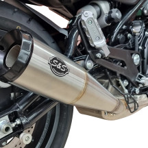 Grand National Slip-On Muffler — Brushed