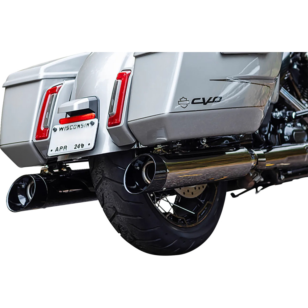 4-1/2" MK45 Performance Slip-On Mufflers — Lava Chrome finish